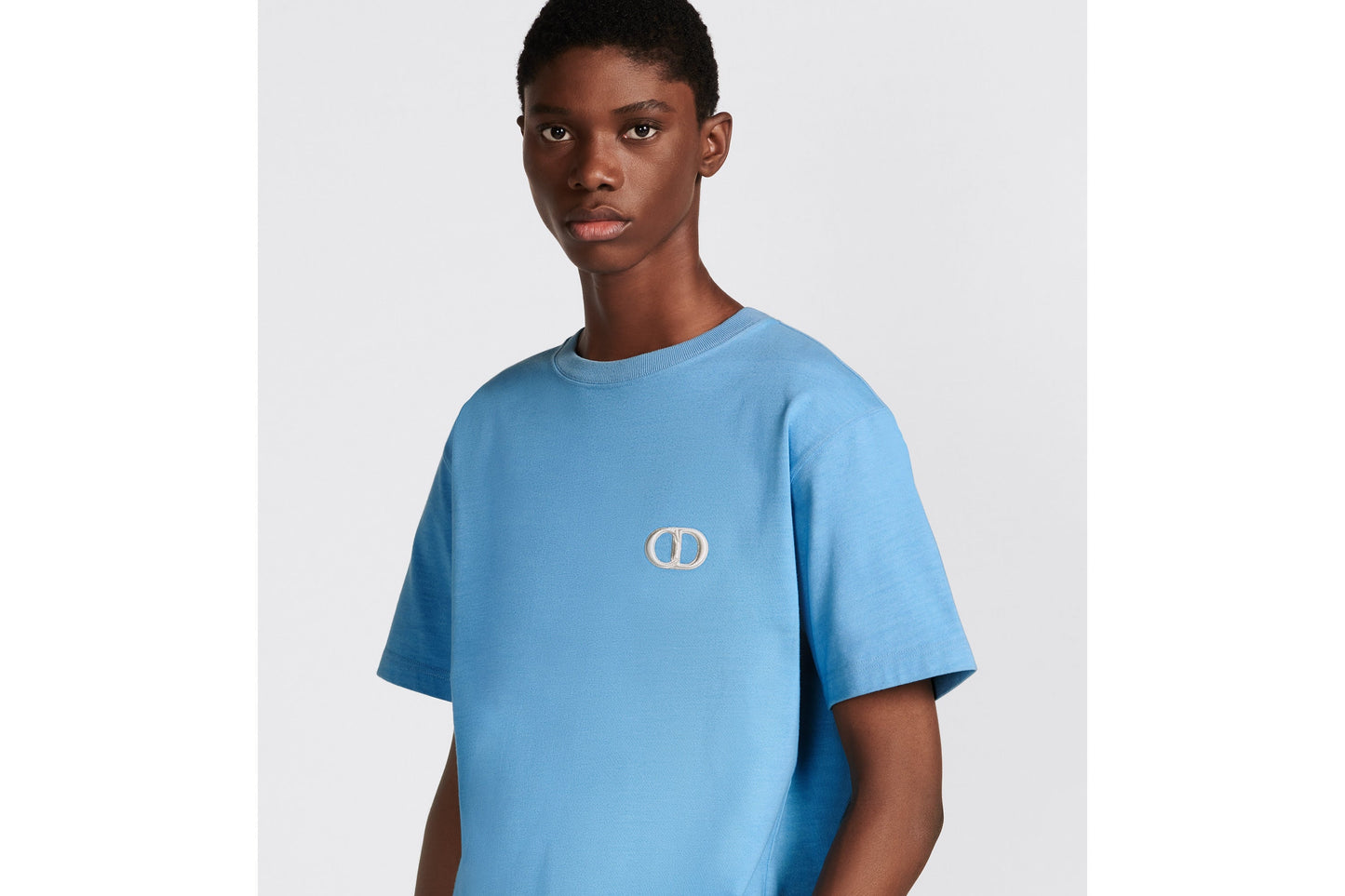 CD Icon T-Shirt • Blue Organic Cotton Jersey