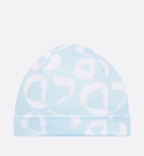 Newborn Gift Set • Light Blue Cotton Jersey with Ivory Revisited CD Motif