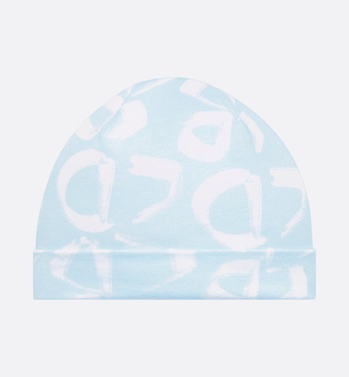 Newborn Gift Set • Light Blue Cotton Jersey with Ivory Revisited CD Motif