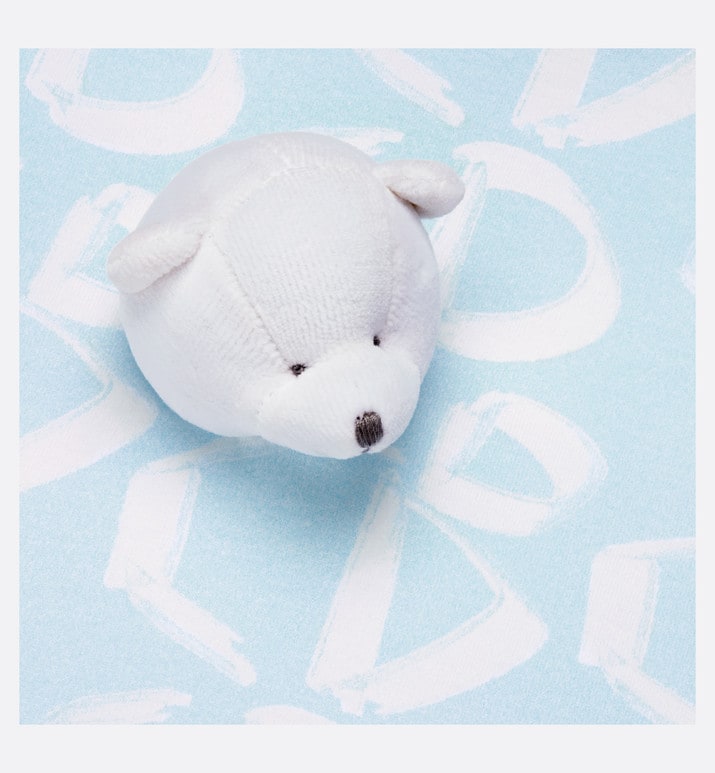 Newborn Gift Set • Light Blue Cotton Jersey with Ivory Revisited CD Motif