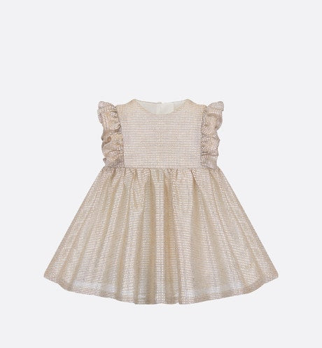 Baby Flared Dress • Pale Gold-Tone Knit