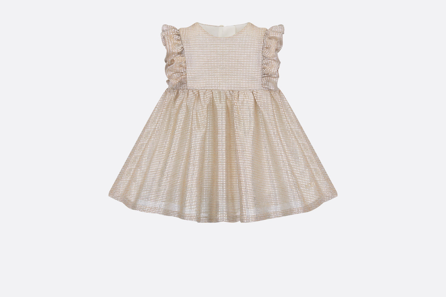 Baby Flared Dress • Pale Gold-Tone Knit