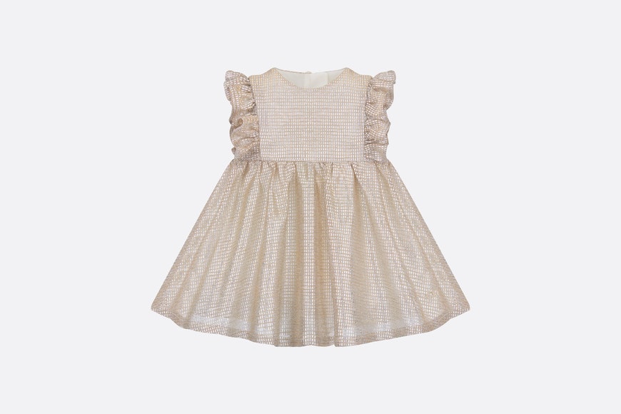 Baby Flared Dress • Pale Gold-Tone Knit