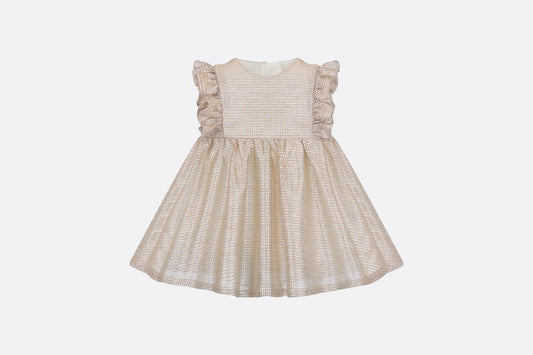 Baby Flared Dress • Pale Gold-Tone Knit