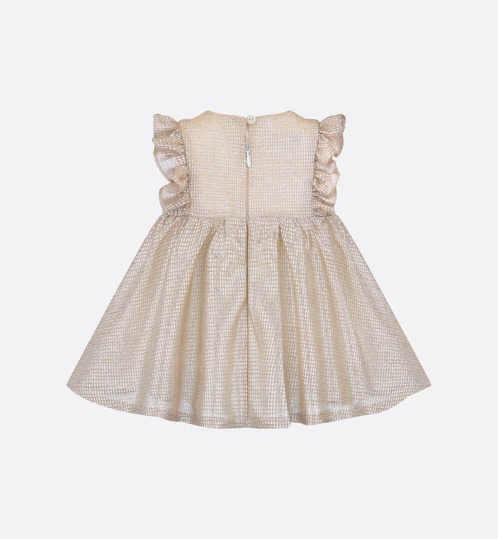 Baby Flared Dress • Pale Gold-Tone Knit