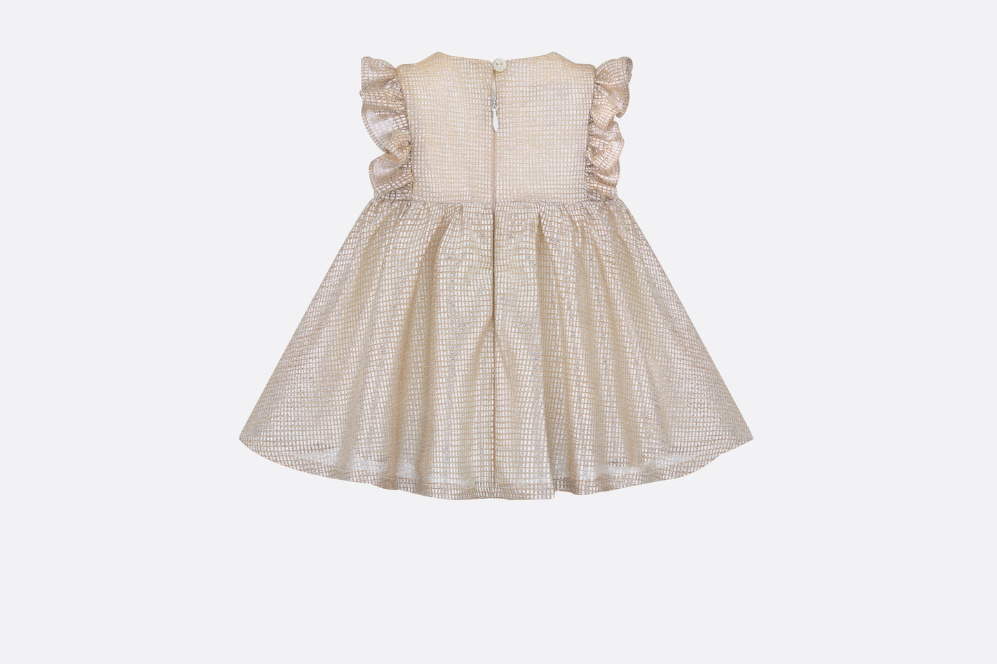Baby Flared Dress • Pale Gold-Tone Knit