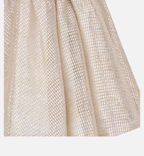 Baby Flared Dress • Pale Gold-Tone Knit