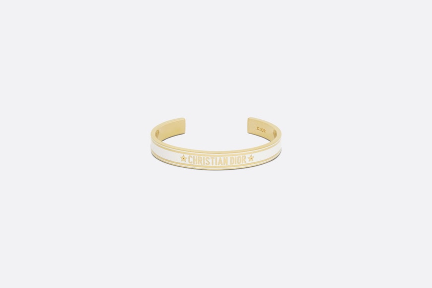 Dior Code Bangle • Gold-Finish Metal and White Lacquer