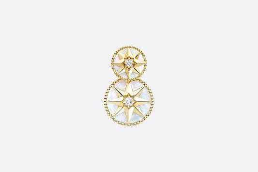 Rose Des Vents Earring • Yellow Gold, Diamonds and Mother-of-Pearl