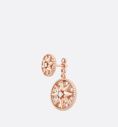 Rose Des Vents Earring • Pink Gold and Diamonds