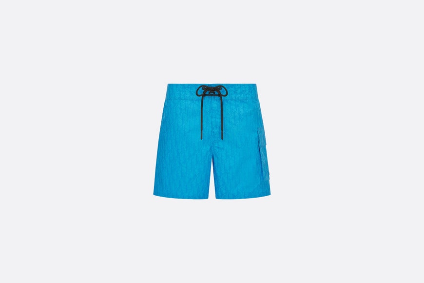 Dior Oblique Swim Shorts • Blue Technical Fabric