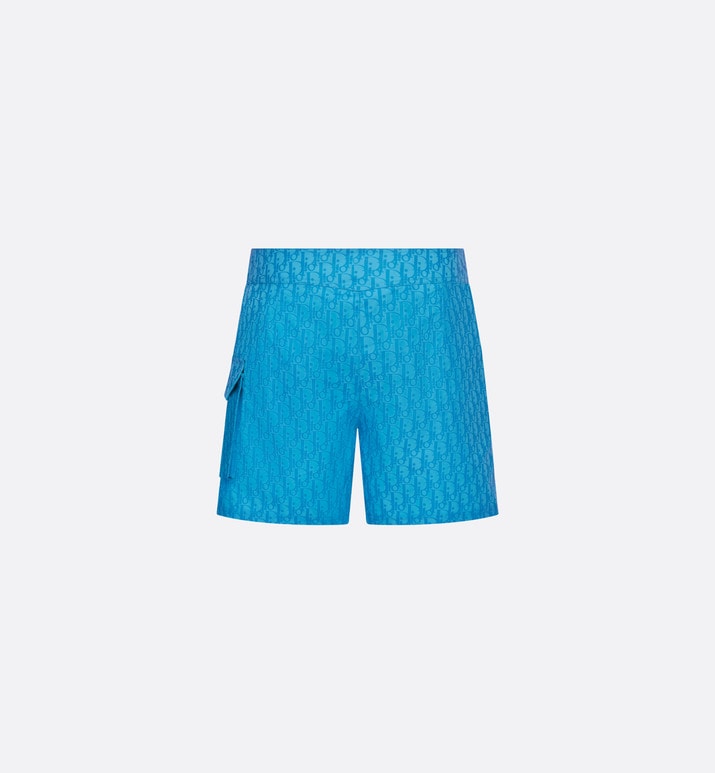 Dior Oblique Swim Shorts • Blue Technical Fabric