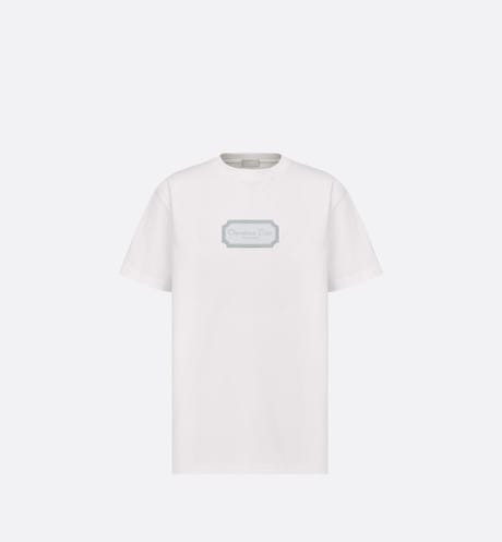 Relaxed-Fit T-Shirt • White Cotton Jersey