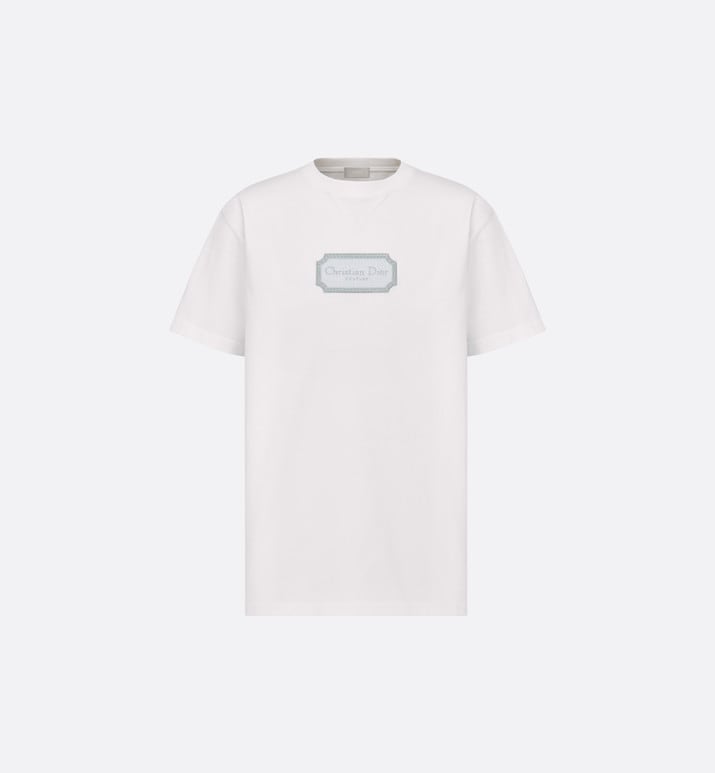Relaxed-Fit T-Shirt • White Cotton Jersey