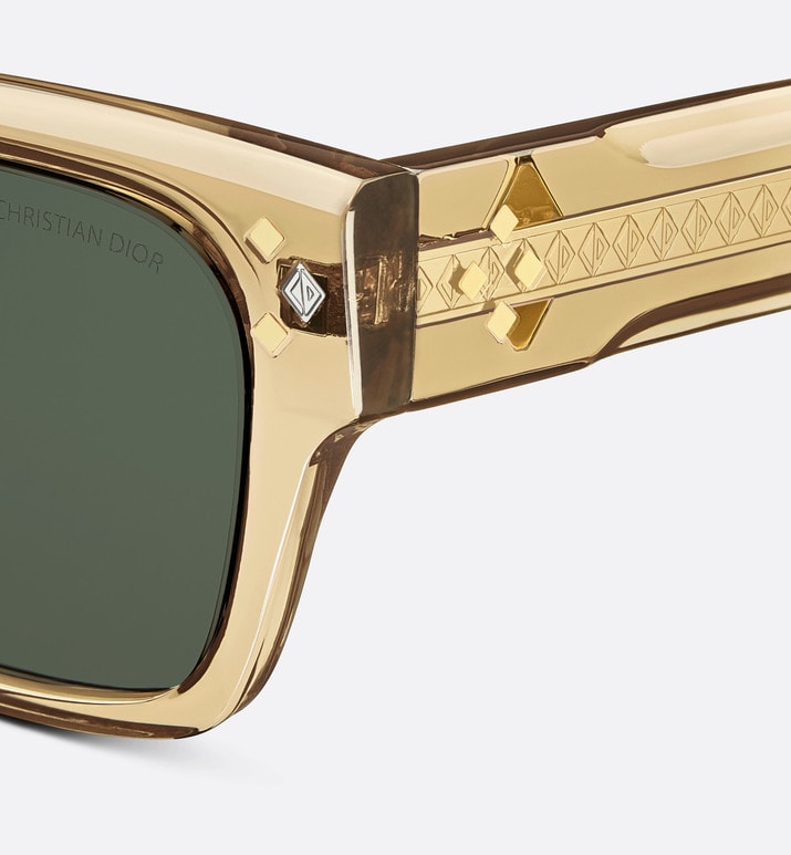 CD Diamond S2I • Translucent Yellow Rectangular Sunglasses