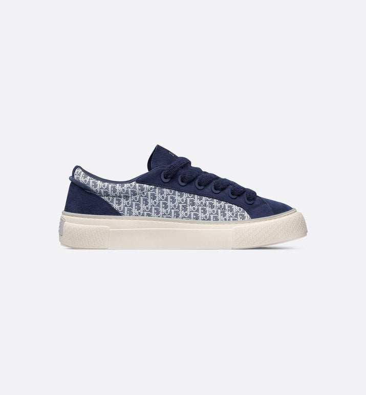 B33 Sneaker • Navy Blue Dior Oblique Jacquard and Suede