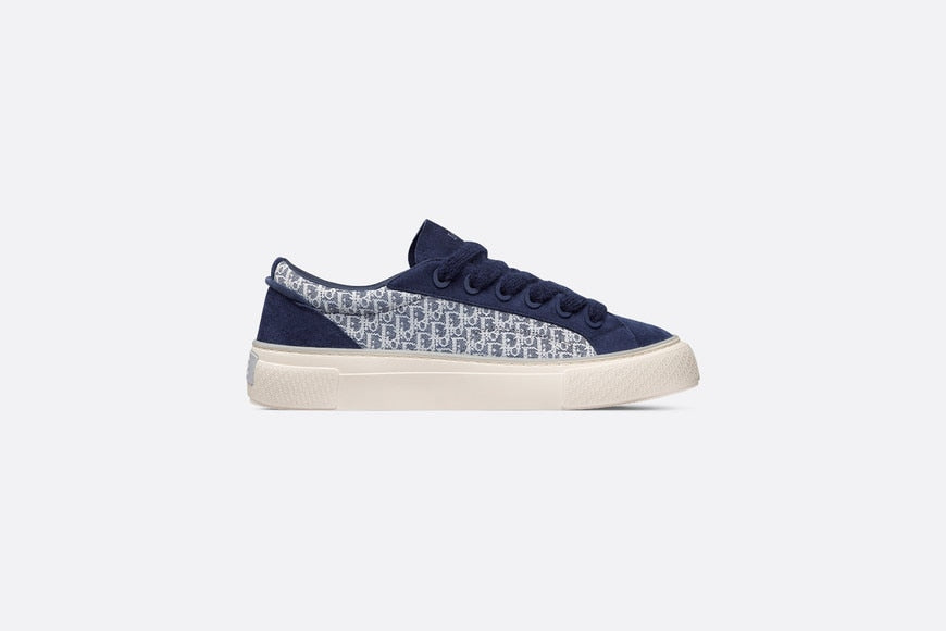 B33 Sneaker • Navy Blue Dior Oblique Jacquard and Suede