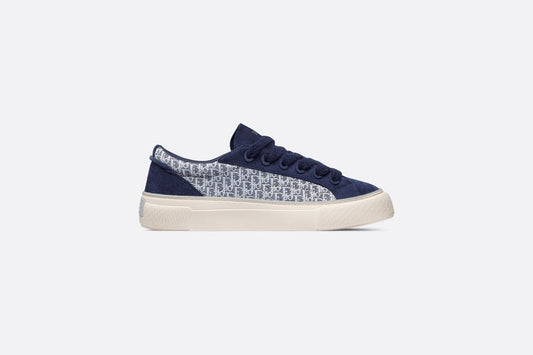 B33 Sneaker • Navy Blue Dior Oblique Jacquard and Suede