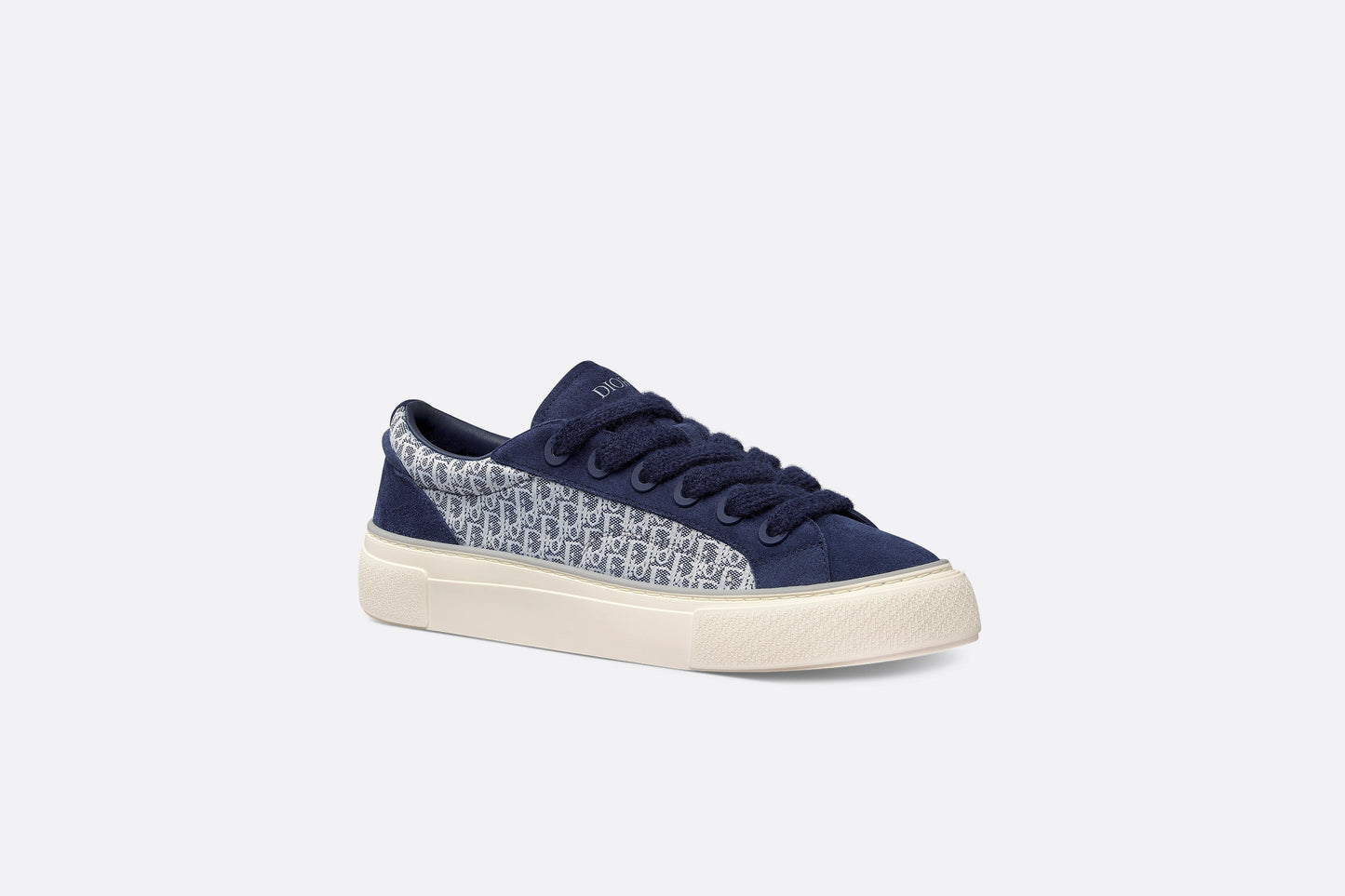 B33 Sneaker • Navy Blue Dior Oblique Jacquard and Suede