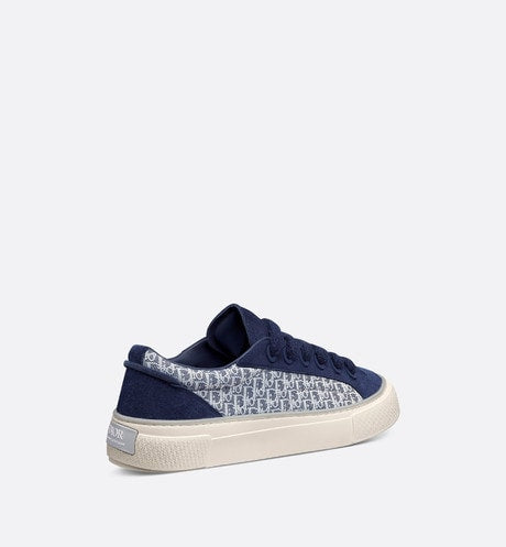 B33 Sneaker • Navy Blue Dior Oblique Jacquard and Suede