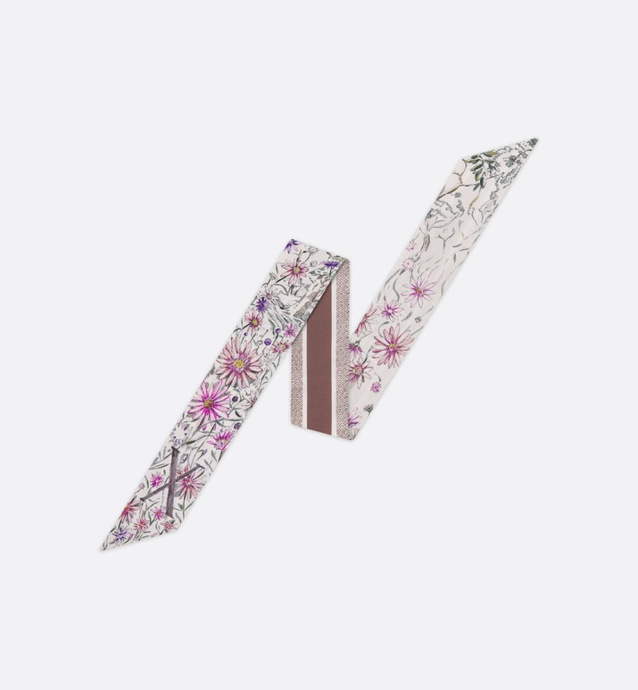 ABCDior X Xylia - Xeranthemum Mitzah Scarf • Ivory Multicolor Silk Twill