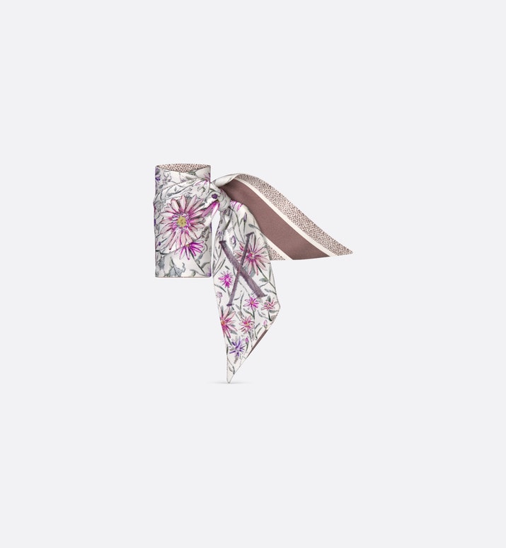 ABCDior X Xylia - Xeranthemum Mitzah Scarf • Ivory Multicolor Silk Twill