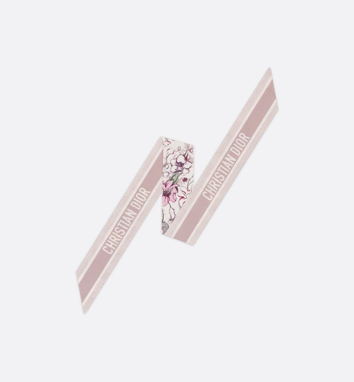 ABCDior W Weigela - Wax Mitzah Scarf • Ivory Multicolor Silk Twill