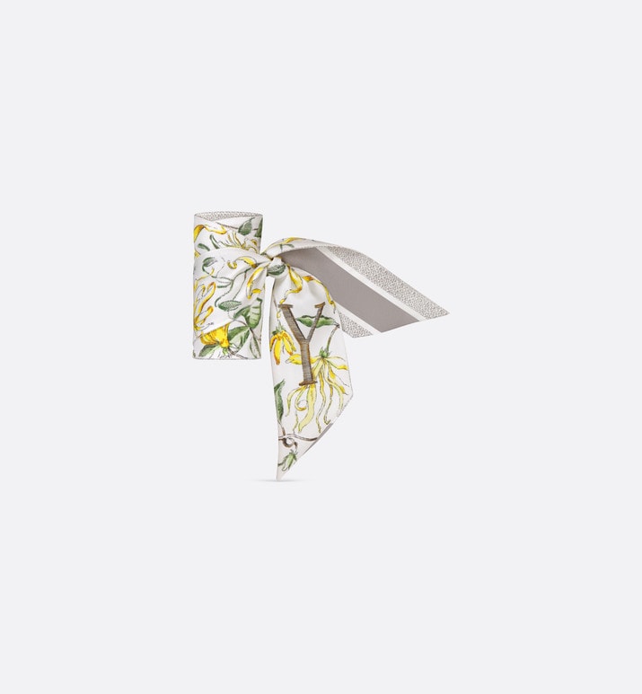 ABCDior Y Ylang-Ylang - Yeux Mitzah Scarf • Ivory Multicolor Silk Twill