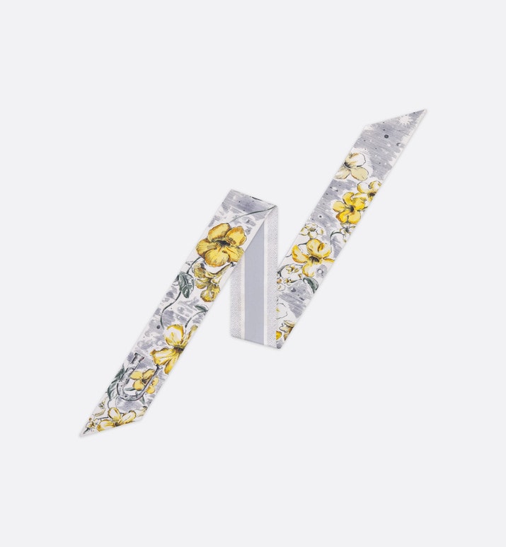 ABCDior U Uncarina - Univers Mitzah Scarf • Ivory Multicolor Silk Twill