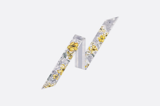 ABCDior U Uncarina - Univers Mitzah Scarf • Ivory Multicolor Silk Twill