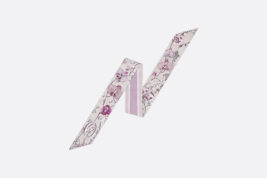 ABCDior O Orchidée - Ombre Mitzah Scarf • Ivory Multicolor Silk Twill