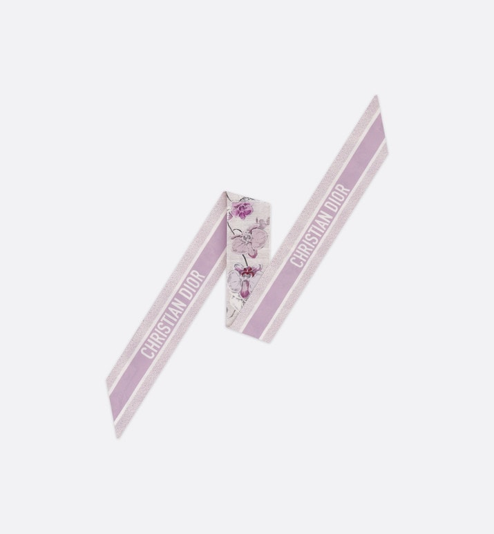 ABCDior O Orchidée - Ombre Mitzah Scarf • Ivory Multicolor Silk Twill