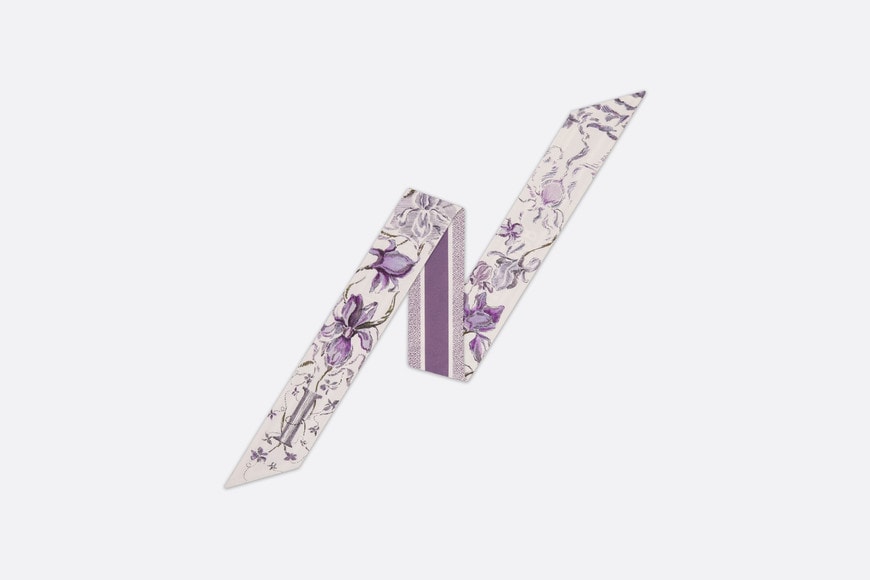ABCDior I Iris - Illusionnisme Mitzah Scarf • Ivory Multicolor Silk Twill