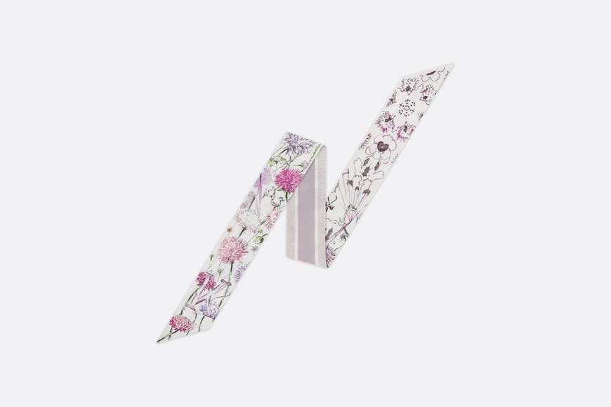 ABCDior K Knautia - Kaléidoscope Mitzah Scarf • Ivory Multicolor Silk Twill