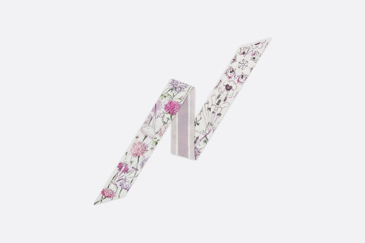 ABCDior K Knautia - Kaléidoscope Mitzah Scarf • Ivory Multicolor Silk Twill