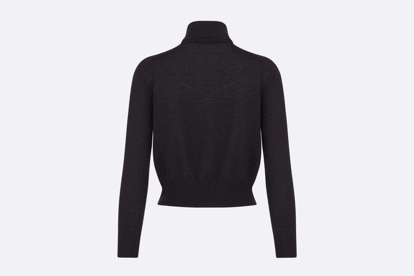 Tied Collar Sweater • Black Cashmere Knit