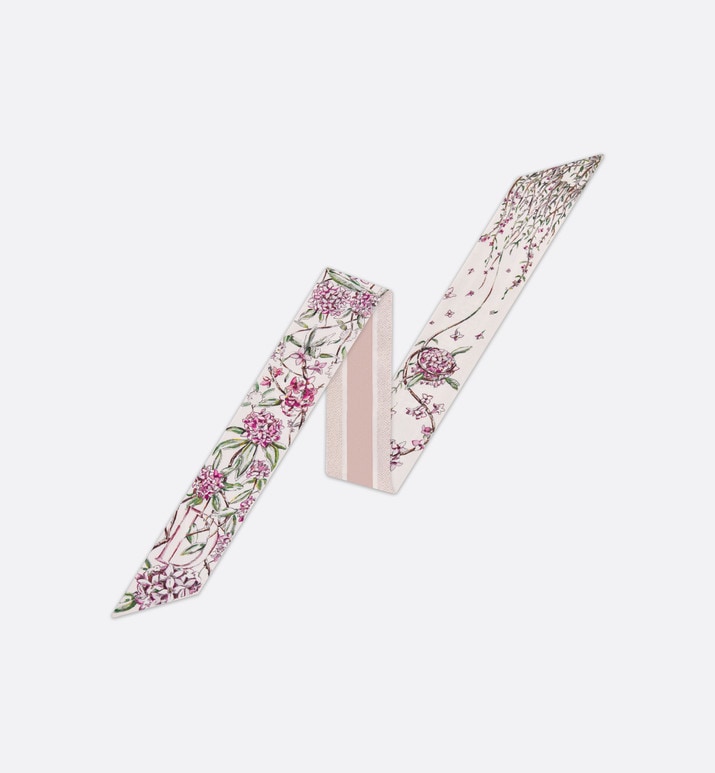 ABCDior D Daphné - Daphné Mitzah Scarf • Ivory Multicolor Silk Twill