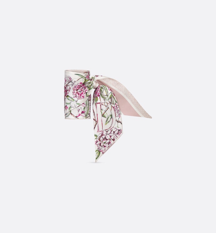 ABCDior D Daphné - Daphné Mitzah Scarf • Ivory Multicolor Silk Twill
