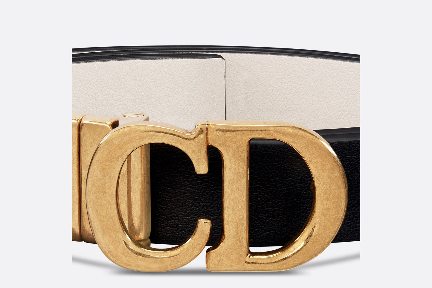Reversible Saddle Belt • Black and Latte Smooth Calfskin, 20 MM