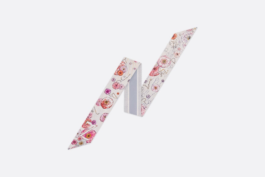 ABCDior Z Zinnia - Zodiaque Mitzah Scarf • Ivory Multicolor Silk Twill