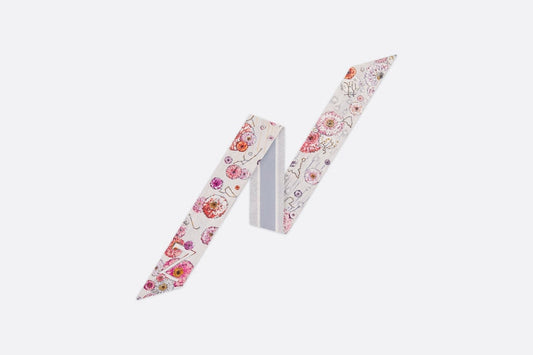 ABCDior Z Zinnia - Zodiaque Mitzah Scarf • Ivory Multicolor Silk Twill