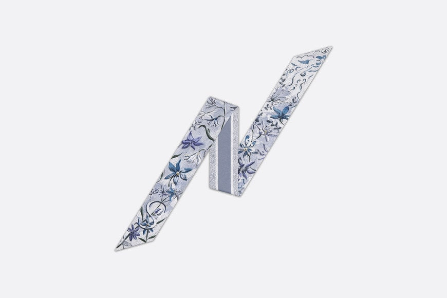 ABCDior S Scille - Souffler Mitzah Scarf • Ivory Multicolor Silk Twill