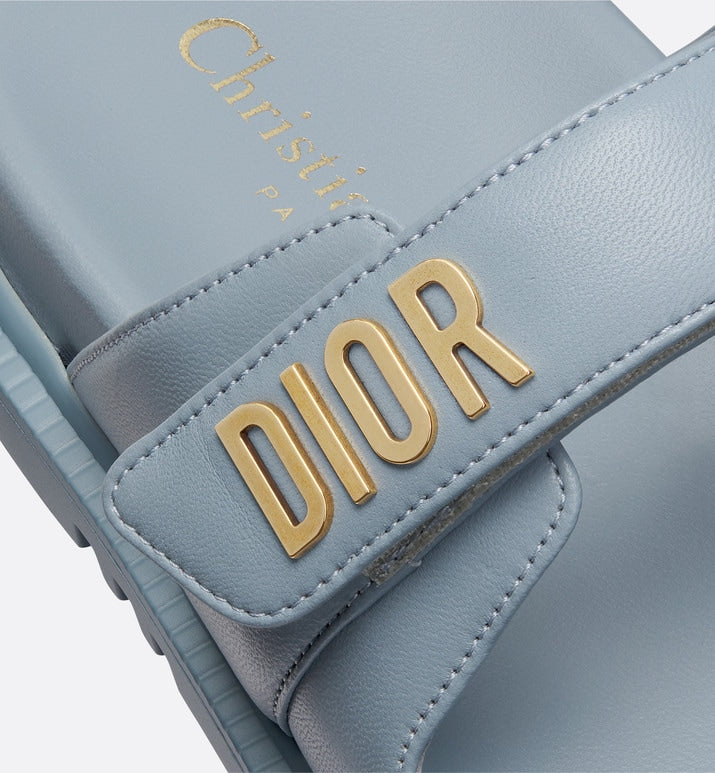 Dioract Slide • Horizon Blue Lambskin