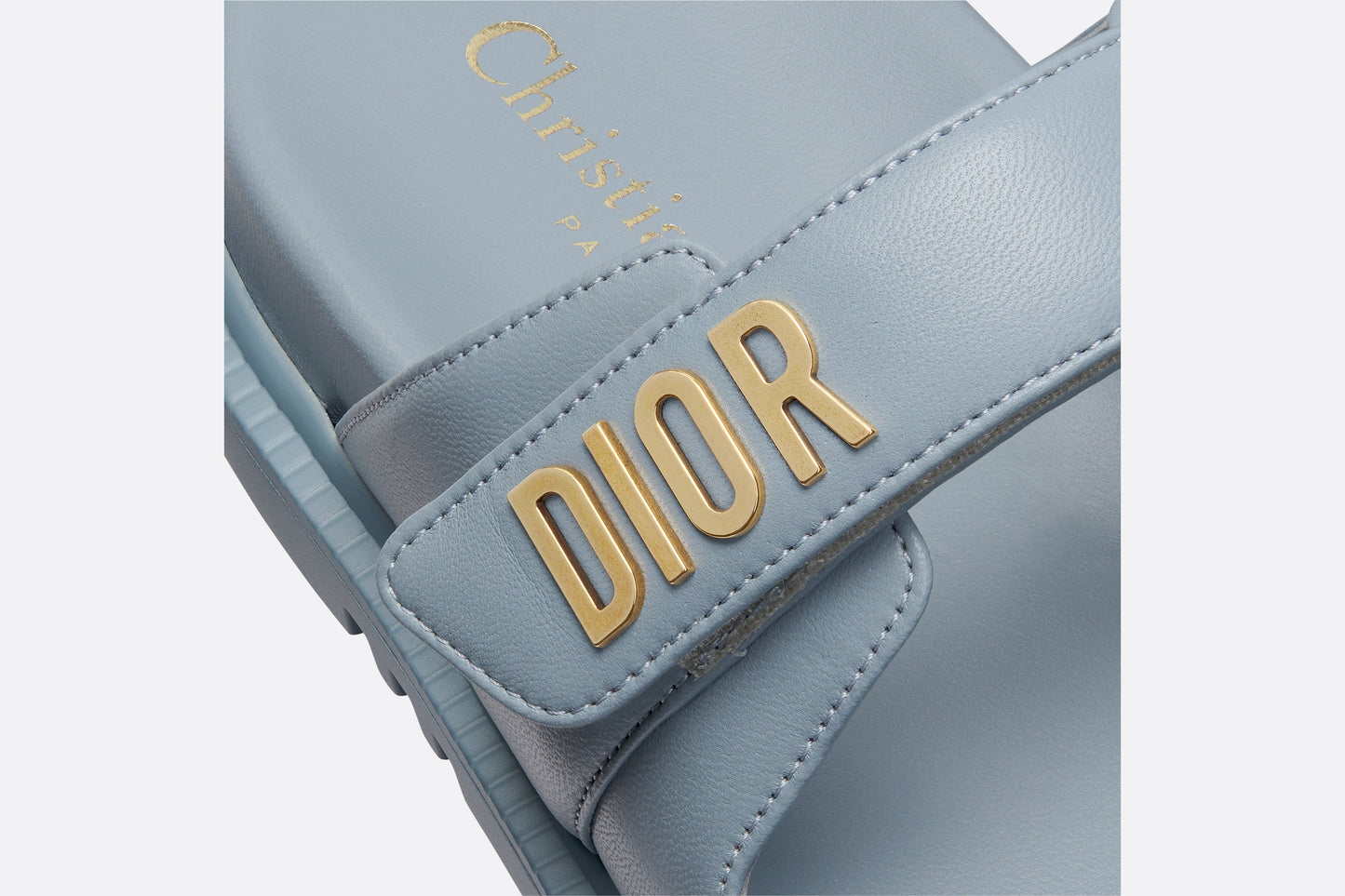 Dioract Slide • Horizon Blue Lambskin