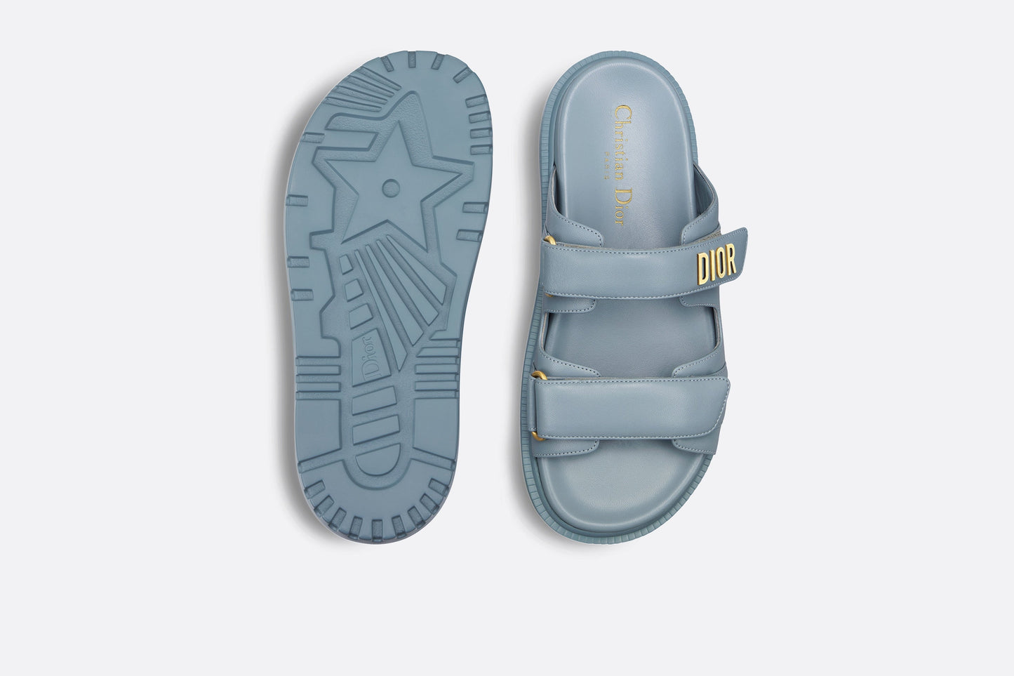 Dioract Slide • Horizon Blue Lambskin