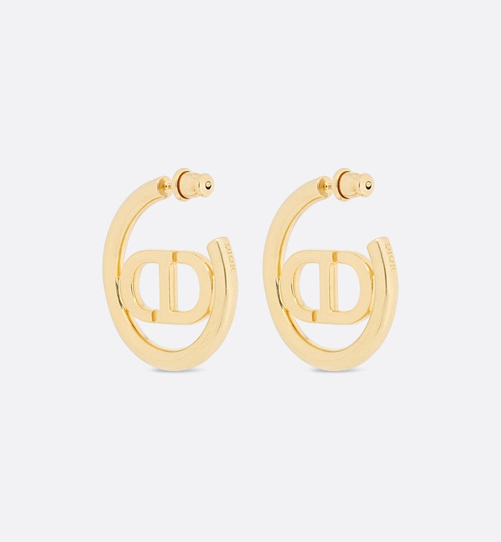 30 Montaigne Earrings • Gold-Finish Metal and White Resin Pearls