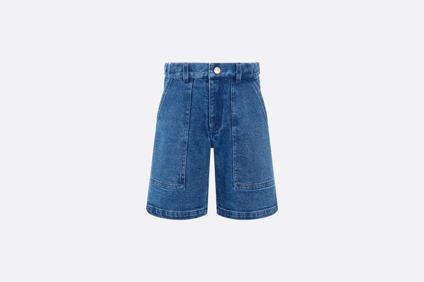 Kid's Bermuda Shorts • Blue Cotton Denim