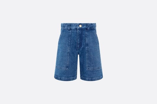Kid's Bermuda Shorts • Blue Cotton Denim