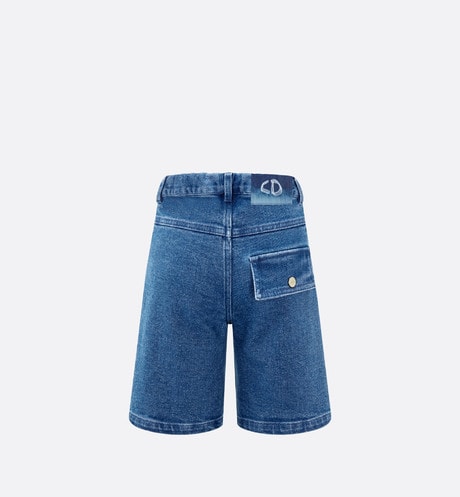 Kid's Bermuda Shorts • Blue Cotton Denim