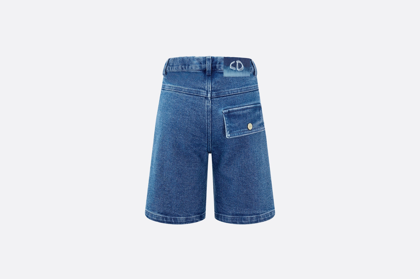Kid's Bermuda Shorts • Blue Cotton Denim